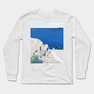 Santorini, Greece Travel Long Sleeve T-Shirt